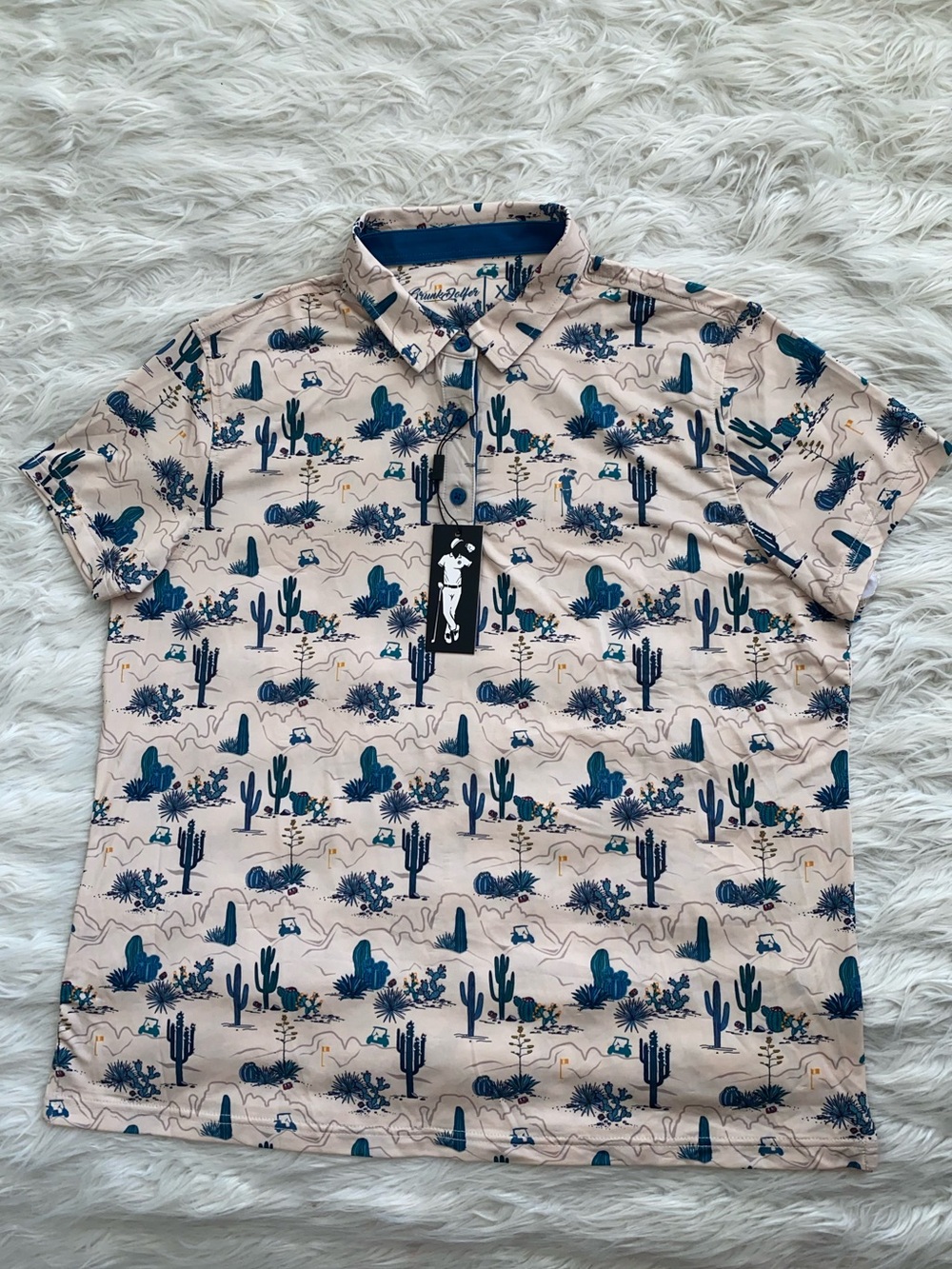 Grunk Dolfer | Desert Classic Cactus Print Short Sleeve Shirt Polo